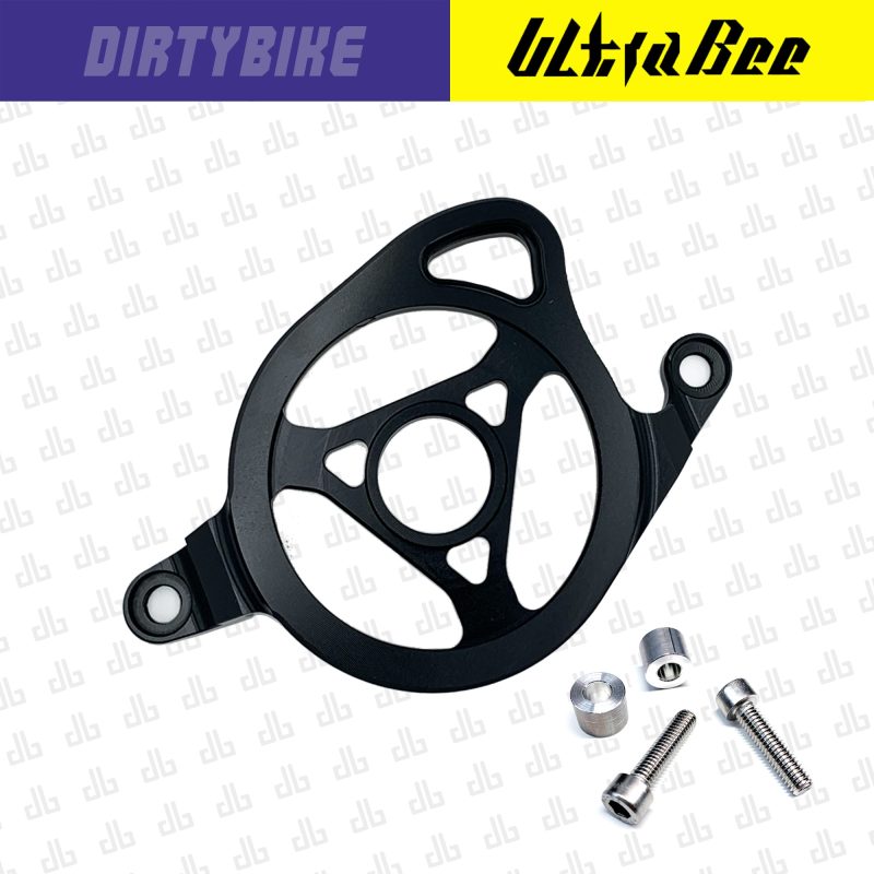 Surron UltraBee DirtyBike aluminum CNC motor sprocket cover BLK